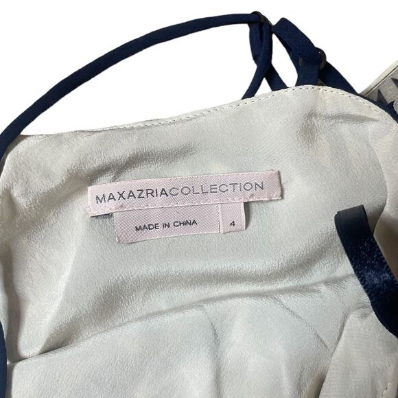 Max Azria Runway Collection 100% Silk Abstract Geometric Dress - Picture 15 of 15